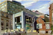 Beautiful Landscapes Paintings of ROM Construction in Toronto, Ontario
