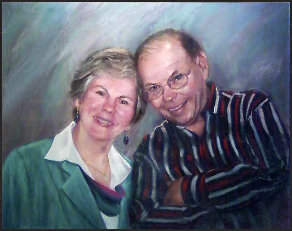G10501 - Custom Made Portrait Painting of Don & Alison from Toronto, Ontario Canada